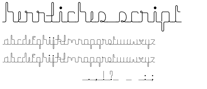 herrliches script font